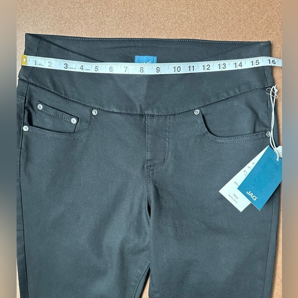 JAG Classic Pull-On Nora Mid Rise Skinny Jeans in Forever Black Size 10 NWT - Picture 8 of 14